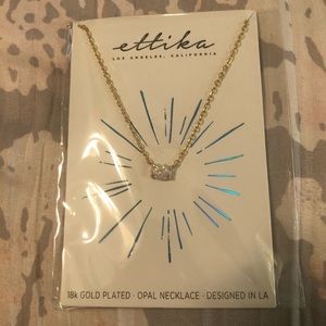 Ettika 18k. Gold plated. Opal necklace